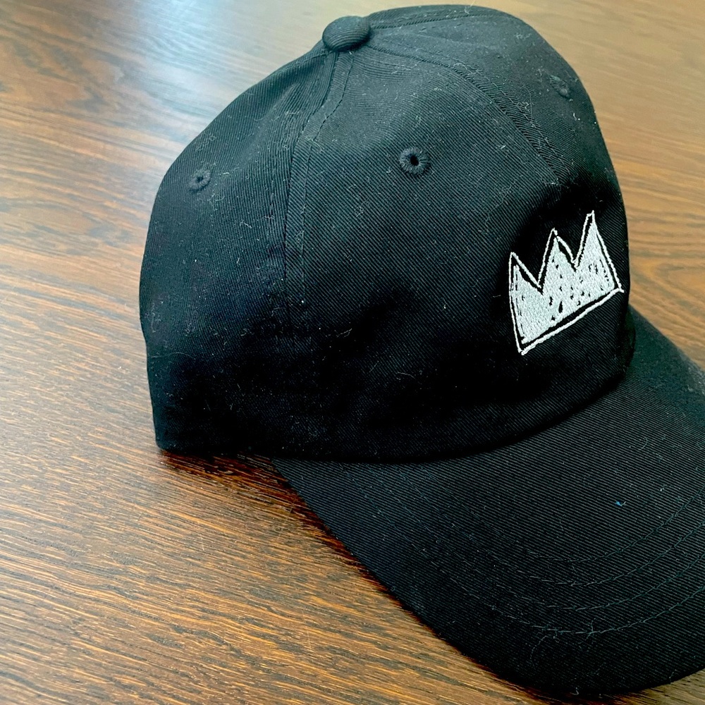 Basquiat “Beat Boo Crown” Cap, black baseball hat